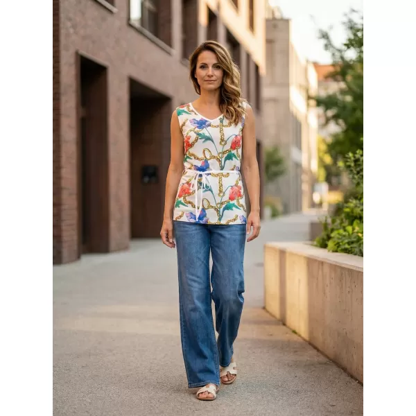  Damen-Tanktop KIXMI LANGLEY WEIß 