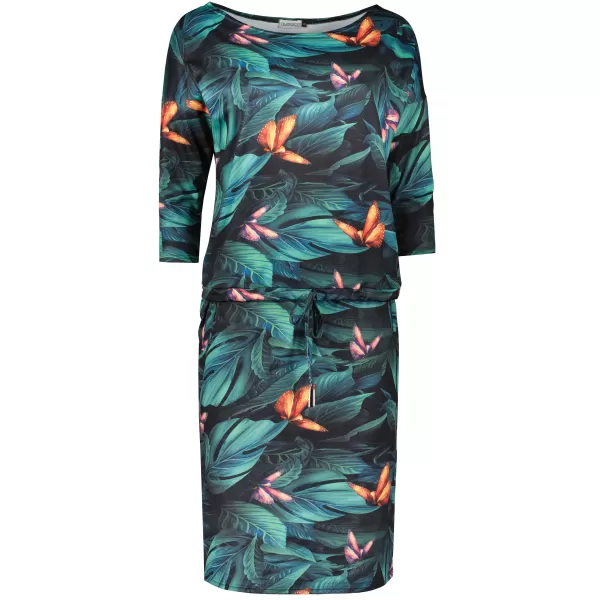  Kleid NUMOCO A13-119 GRÜNES MUSTER 