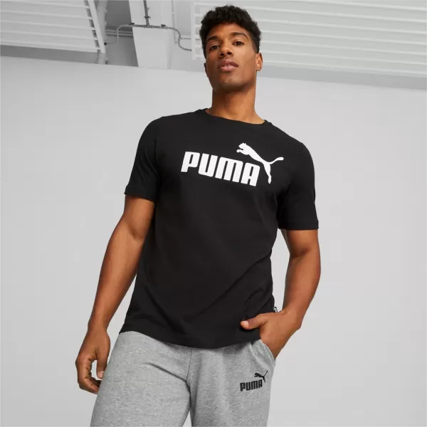  Herren-T-Shirt PUMA ESS LOGO TEE PUMA SCHWARZ 