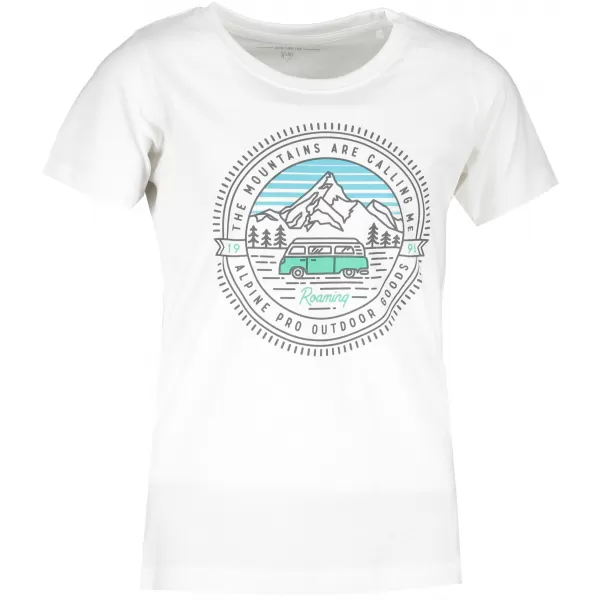  T -Shirt ALPINE PRO DODGO 4 KTST312 WEIß 