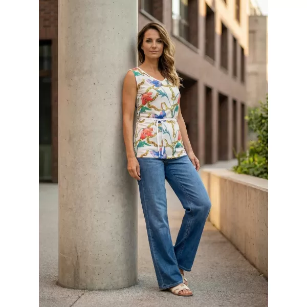  Damen-Tanktop KIXMI LANGLEY WEIß 