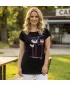 Dámské prodloužené triko ALTISPORT CARRYOVER ALW043123 ČERNORŮŽOVÁ