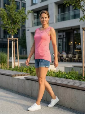 Damen-Tanktop KIXMI LAVETTE ROSA