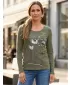 Dámské triko s dlouhým rukávem ALTISPORT CARRYOVER ALW043169 KHAKI