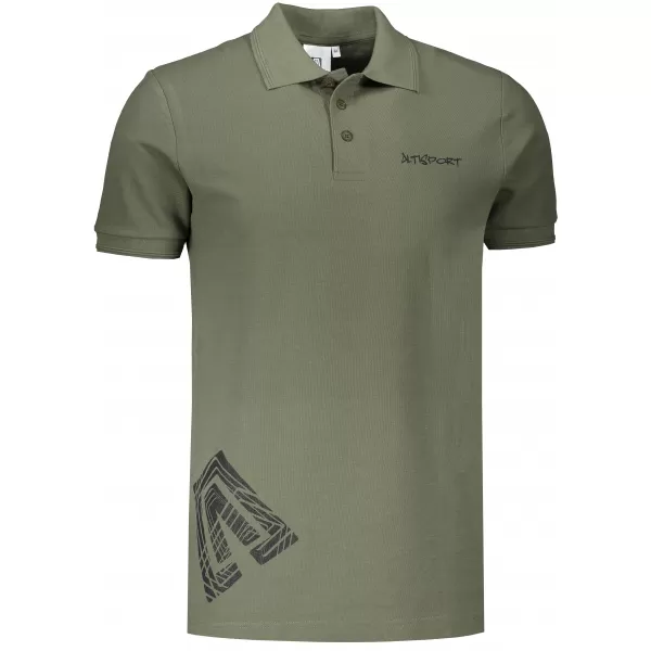  Herren-T-Shirt mit Kragen ALTISPORT ALM013203 KHAKI 