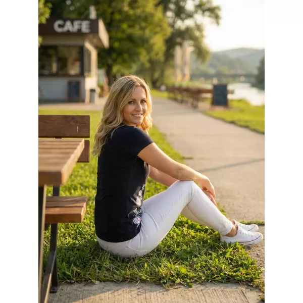  Damen-T-Shirt ALTISPORT ALW055122 NAVY BLAU 
