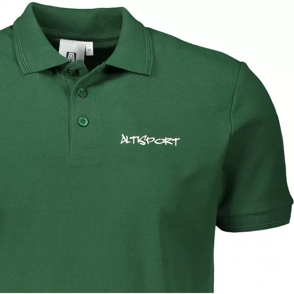  Herren-T-Shirt mit Kragen ALTISPORT ALM013203 FLASCHENGRÜN 