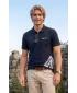 Herren-T-Shirt mit Kragen ALTISPORT ALM013203 NAVY BLAU