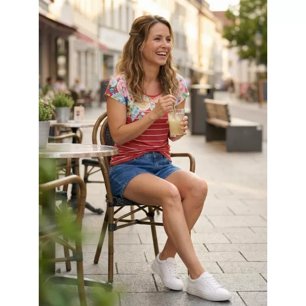  Damen-T-Shirt KIXMI LOREN ROT 