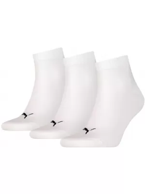 Socken PUMA QUARTER PLAIN 3P WEIß