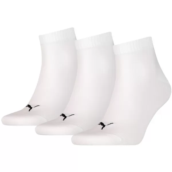  Socken PUMA QUARTER PLAIN 3P WEIß 