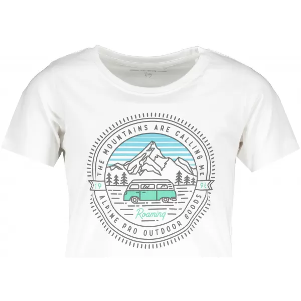  T -Shirt ALPINE PRO DODGO 4 KTST312 WEIß 