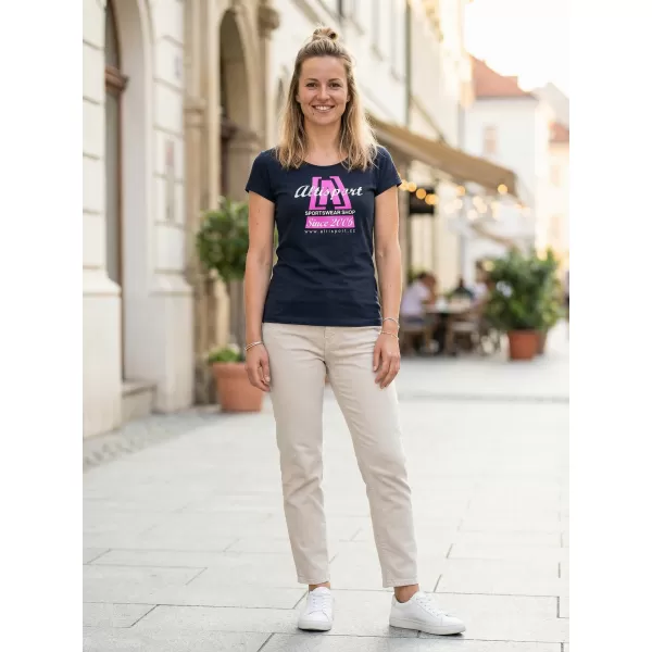  Damen-T-Shirt ALTISPORT ALW047122 MARINEBLAU/ROSA 