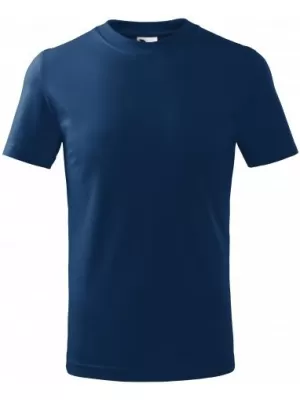 Kinder-T-Shirt MALFINI BASIC 138 MITTERNACHTSBLAU
