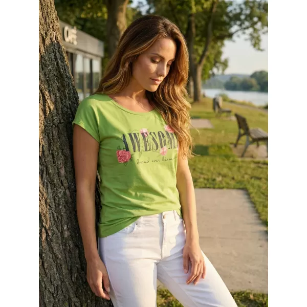  Damen-T-Shirt KIXMI LEA GRÜN 