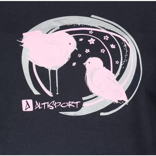  Damen-T-Shirt ALTISPORT ALW050122 MARINEBLAU/ROSA 
