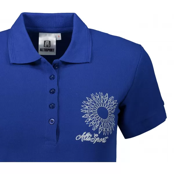  Damen-T-Shirt mit Kragen ALTISPORT ALW024210 KÖNIGSBLAU 