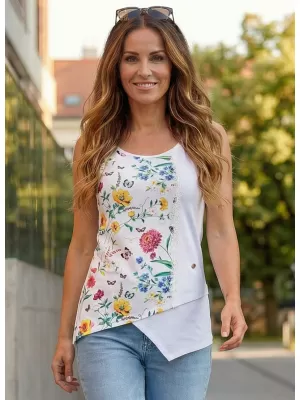 Damen-Tanktop KIXMI LAURA WEIß