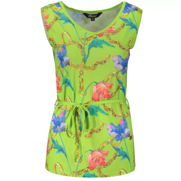  Damen-Tanktop KIXMI LANGLEY GRÜN 