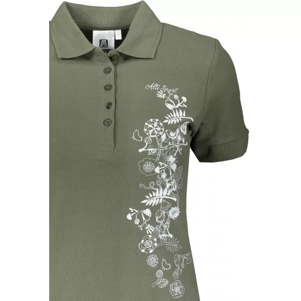  Dámské triko s límečkem ALTISPORT CARRYOVER ALW029210 KHAKI 