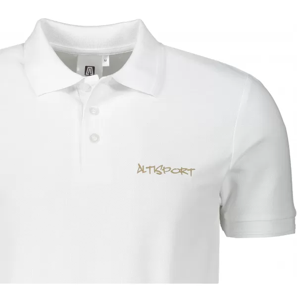  Herren-T-Shirt mit Kragen ALTISPORT ALM013203 WEIß 