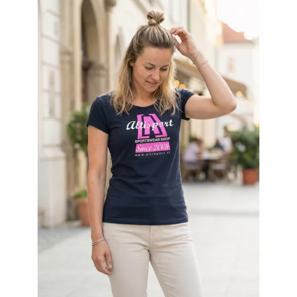  Damen-T-Shirt ALTISPORT ALW047122 MARINEBLAU/ROSA 