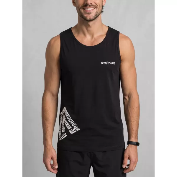  Herren-Tanktop ALTISPORT ALM013142 SCHWARZ 