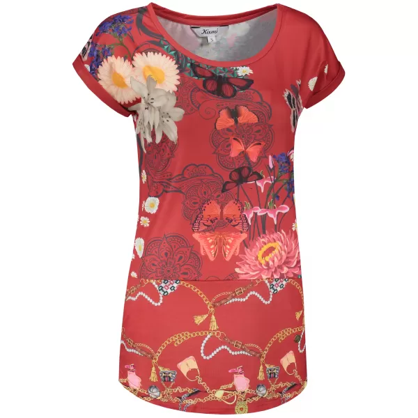  Damen-T-Shirt KIXMI LAILA ROT 