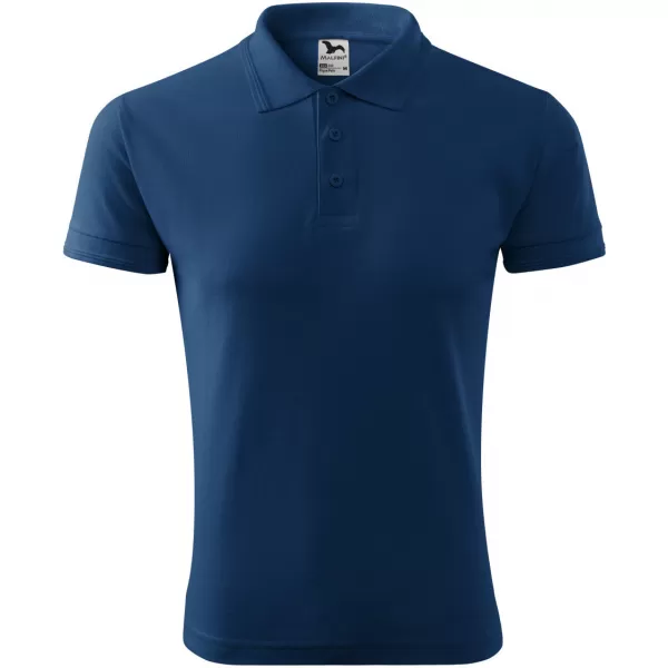  Herren-T-Shirt mit Kragen MALFINI PIQUE POLO 203 MITTERNACHTSBLAU 