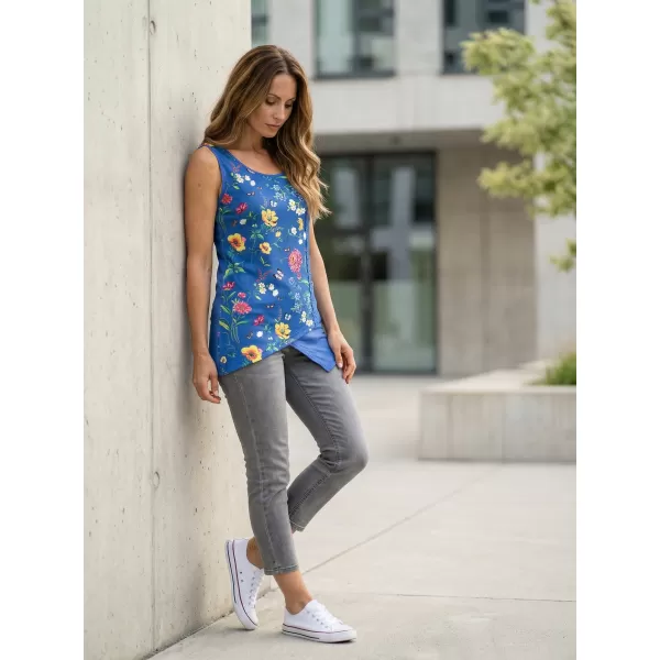  Damen-Tanktop KIXMI LAURA BLAU 