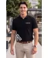 Herren-T-Shirt mit Kragen ALTISPORT ALM013203 SCHWARZ UND WEIß