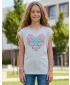 Girl's T -Shirt mit kurzen Ärmeln SAM 73 FREYA GT 550 GRAU