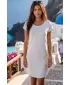 Kleid ALTISPORT BHUMA LSKT327 WEIß/GRAU MELANGE