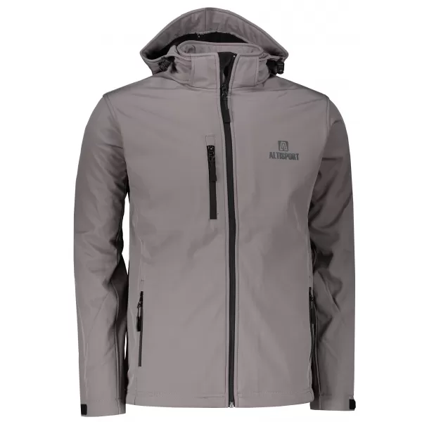  Herren-Softshelljacke ALTISPORT ALM006522 STAHLGRAU 