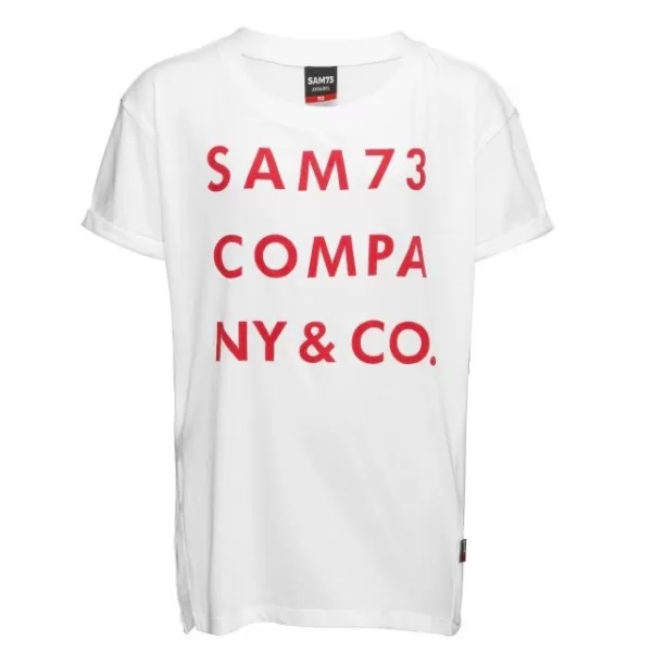  Girl's T -Shirt mit kurzen Ärmeln SAM 73 MELANIE GT 551 WEIß 
