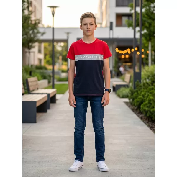  Boy T -Shirt mit kurzen Ärmeln SAM 73 TYLER BT 548 ROT 