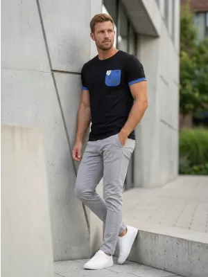 Herren-T-Shirt KIXMI LARKIN SCHWARZ