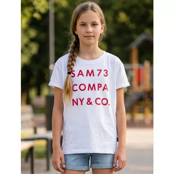  Girl's T -Shirt mit kurzen Ärmeln SAM 73 MELANIE GT 551 WEIß 
