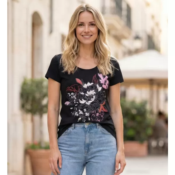 Damen-T-Shirt ALTISPORT DEJA LTST780 SCHWARZ 