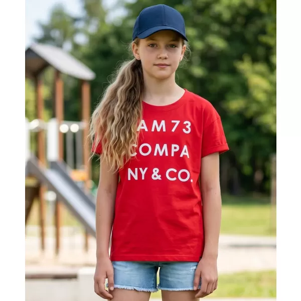  Girl's T -Shirt mit kurzen Ärmeln SAM 73 MELANIE GT 551 ROT 
