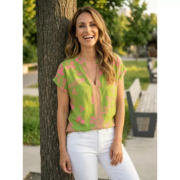  Damenbluse KIXMI LARISA GRÜN 