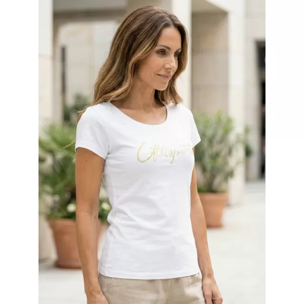  Damen-T-Shirt ALTISPORT CIANNA LTST771 WEIß 