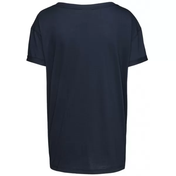  Frauen t -Shirt mit kurzen Ärmeln SAM 73 NINA WT 818 DUNKELBLAU 