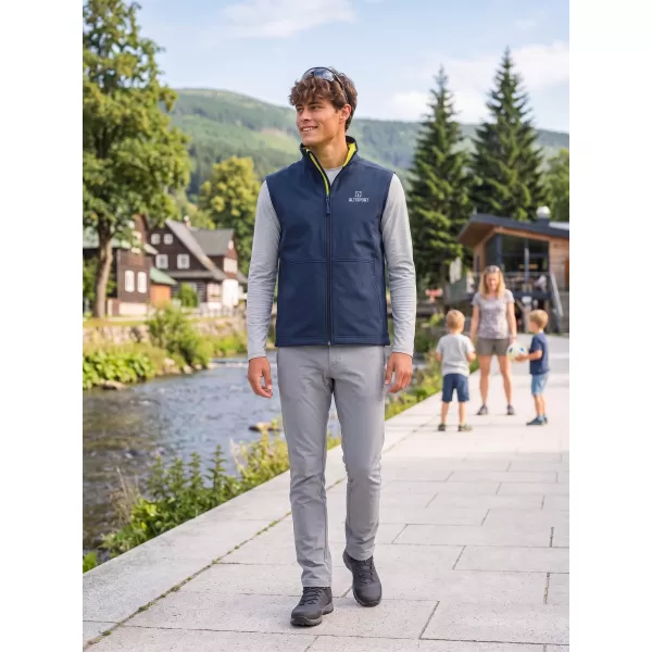  Herren-Softshellweste ALTISPORT ALM006517 NAVY BLAU 