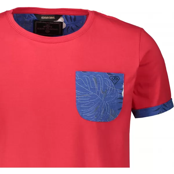  Herren-T-Shirt KIXMI LARKIN ROT 