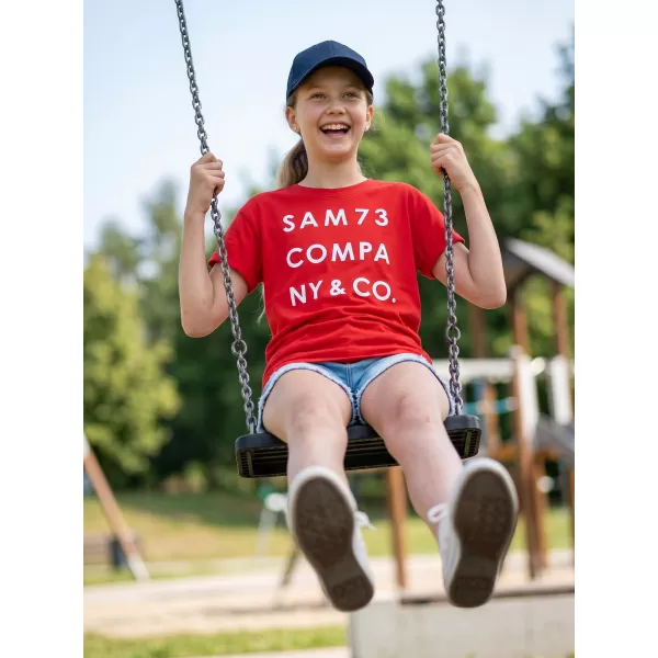  Girl's T -Shirt mit kurzen Ärmeln SAM 73 MELANIE GT 551 ROT 