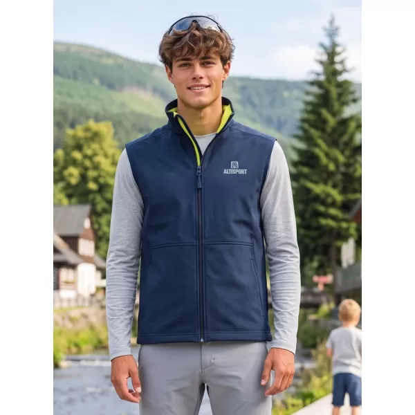  Herren-Softshellweste ALTISPORT ALM006517 NAVY BLAU 