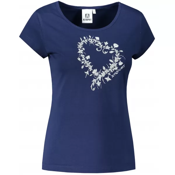  Damen-T-Shirt ALTISPORT ALW058122 MITTERNACHTSBLAU 