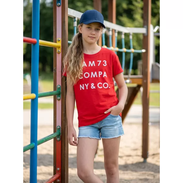  Girl's T -Shirt mit kurzen Ärmeln SAM 73 MELANIE GT 551 ROT 