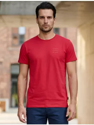Herren t -Shirt mit kurzen Ärmeln SAM 73 TOBIAS MT 776 ROT